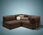 Atelier Del Sofa Kanyon Sofá-Cama Esquinero Marrón